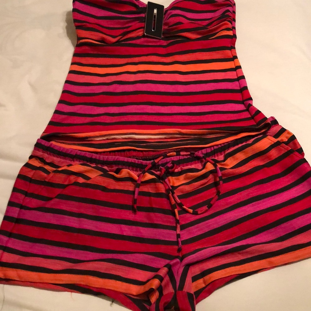2 piece boy short swimsuit